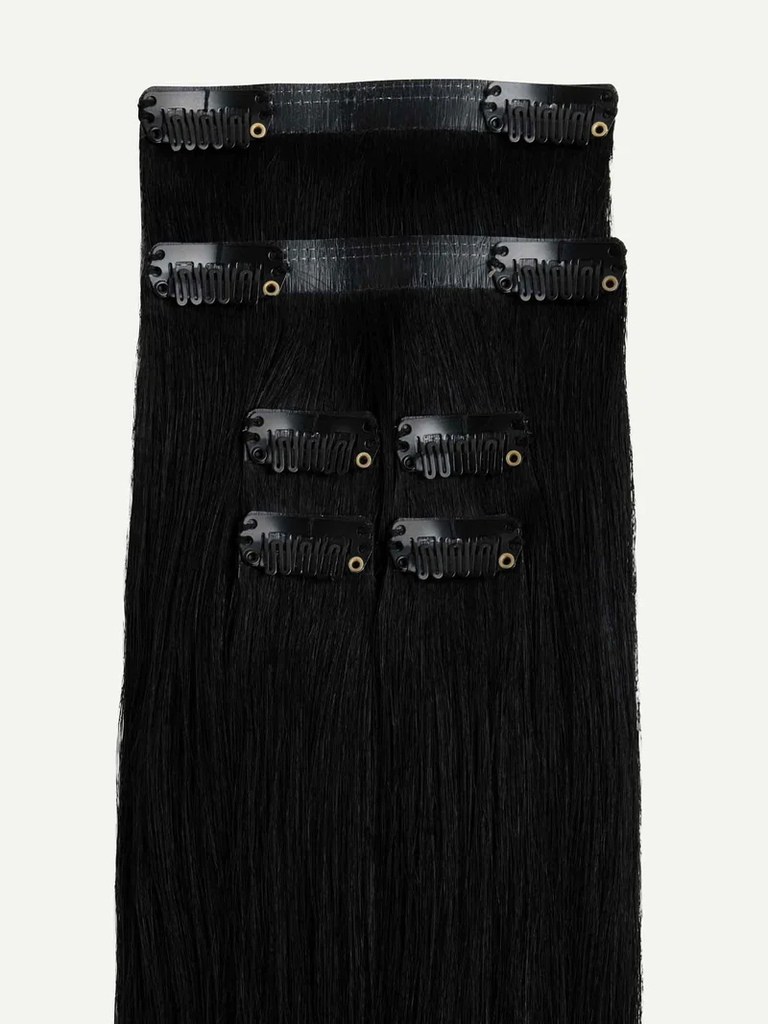 Combo 4 Tóc Kẹp Nối Đen Tuyền