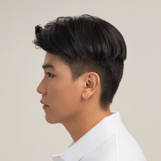 Tóc Giả Nam Che Phủ Đỉnh - Basic Cổ Điển Nâu Đen