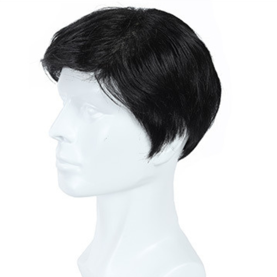 Tóc Giả Nam Nguyên Đầu - Kiểu Basic Bằng Tóc Thật Siêu Da 4D Full Kim | Wina Wigs