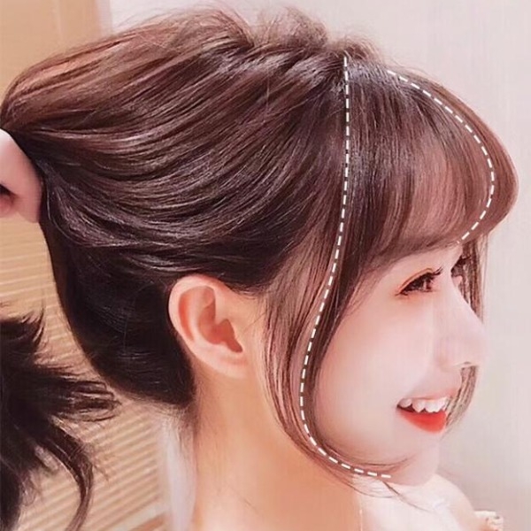 Tóc Mái Thưa Bằng Tóc Thật Chẻ Ngôi Wina Wigs