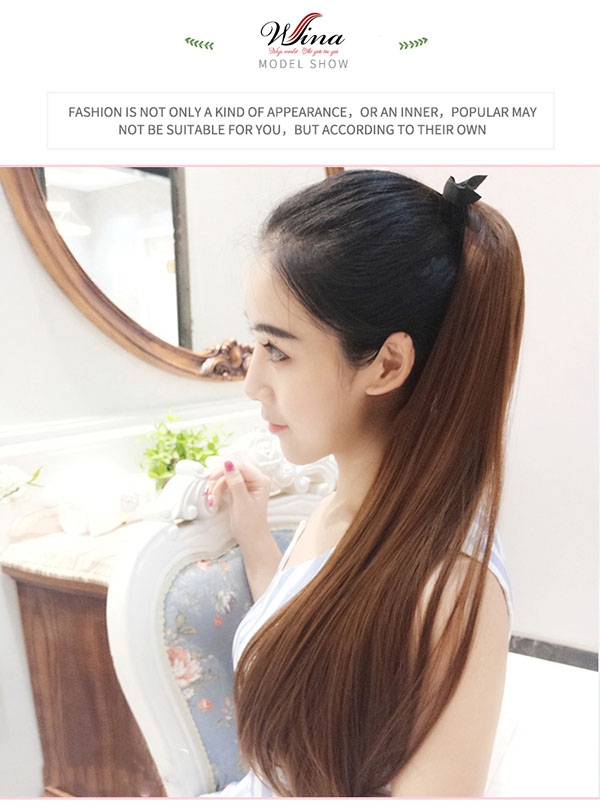 Tóc Cột Quặm Tóc Thật 60cm TCT-03 | Shop Tóc Giả Wina Wigs