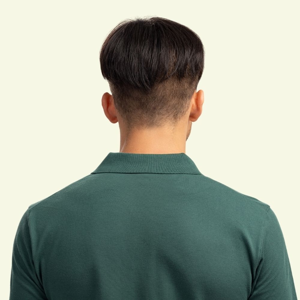 Tóc Giả Nam Che Phủ Đỉnh - Layer Nâu Đen