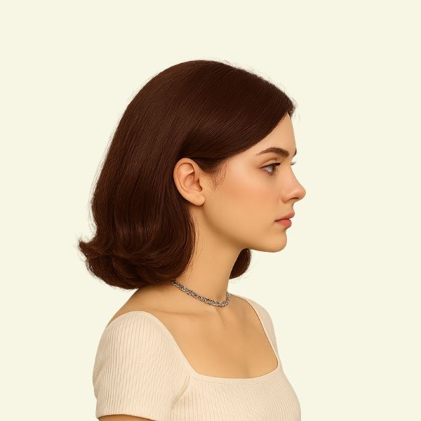 Tóc Giả Nữ Nguyên Đầu - Hai Mái Ngôi 7/3 Xoăn Ngang Vai | Wina