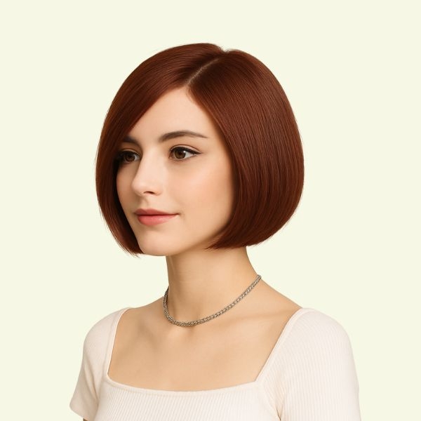 Tóc Giả Nữ Nguyên Đầu - Siêu Da Bằng Tóc Thật Dài 25cm Chải Ngôi 7/3 | Wina