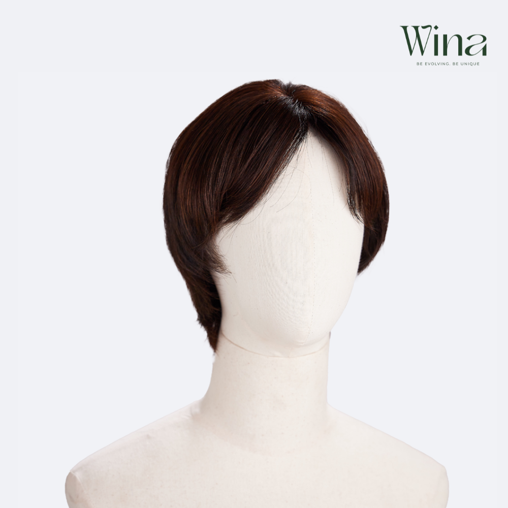 Tóc Giả Nữ Nguyên Đầu - Kiểu Tém Bob Hai Mái Ngôi Giữa Siêu Da 3D | Wina