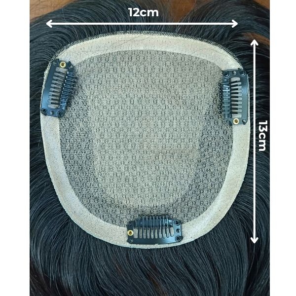 Tóc Giả Che Hói Đỉnh Đầu Nữ - Hai Mái Siêu Da 4D 12x13 Nhiều Độ Dài | Wina