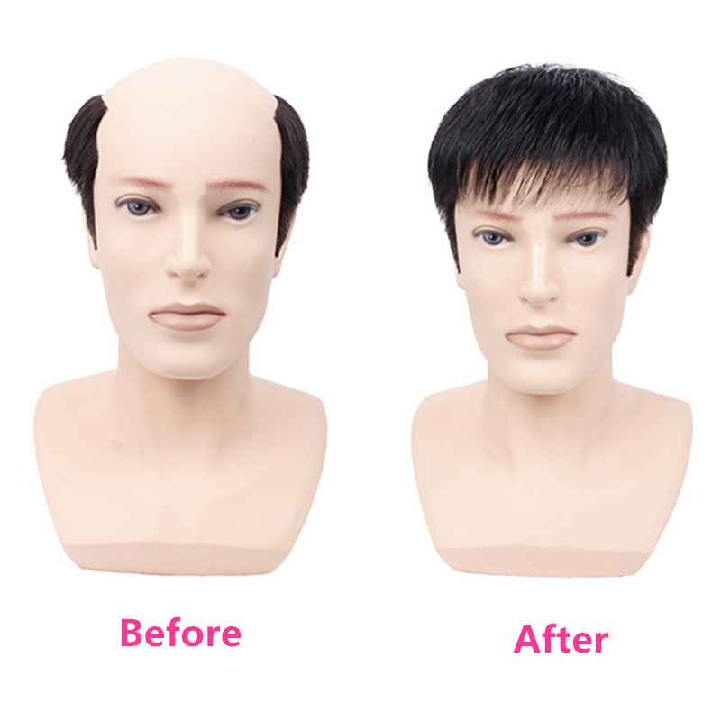 Tóc Giả Nam Che Hói - Kiểu Mohican Bằng Tóc Thật | Wina