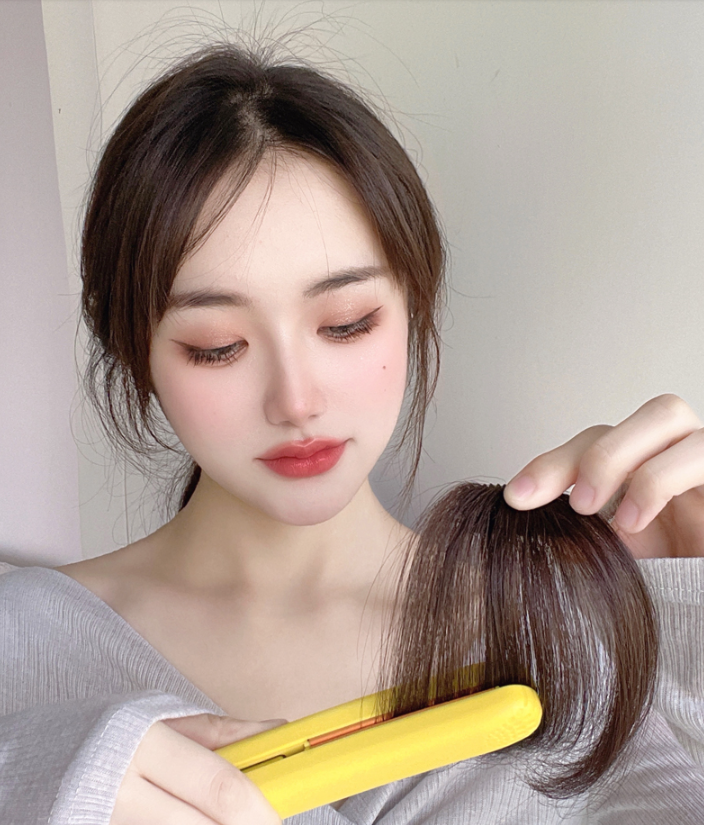 Tóc Mái Xiên Thưa Bằng Tóc Thật Không ( Pát - Ria ) WINA MT-0002