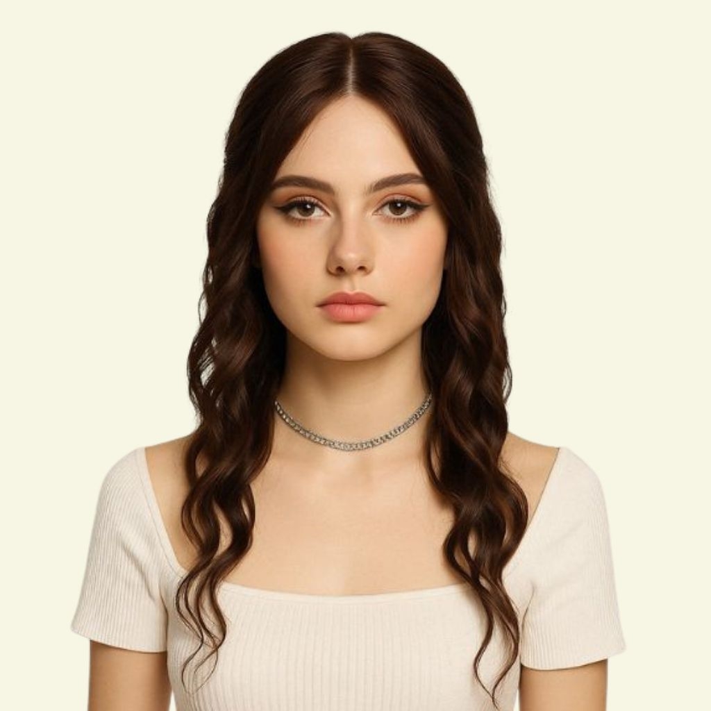 Tóc Giả Che Hói Đỉnh Đầu Nữ - Hai Mái Siêu Da 4D Uốn Xoăn Dài 50cm | Wina Wigs