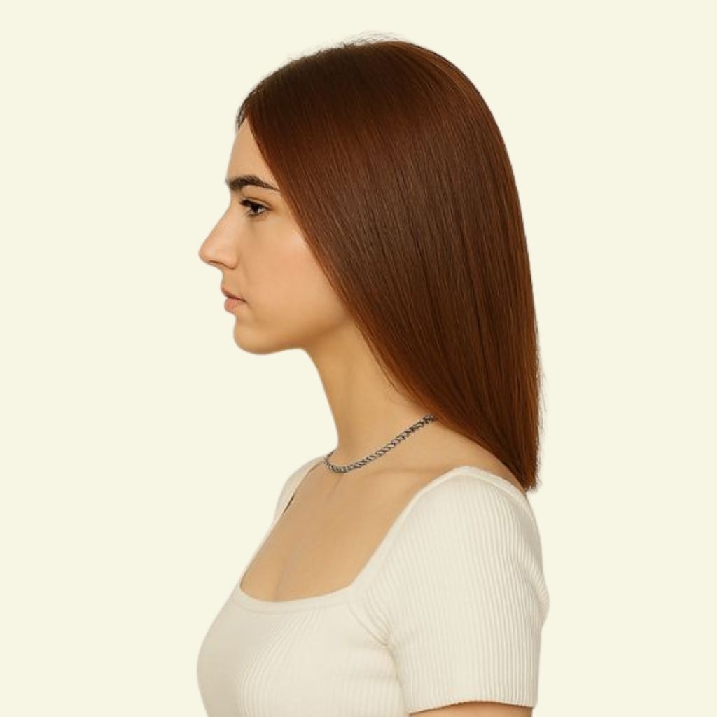 Tóc Giả Che Hói Đỉnh Đầu Nữ - Hai Mái Siêu Da 3D Dài 30 - 35cm | Wina Wigs