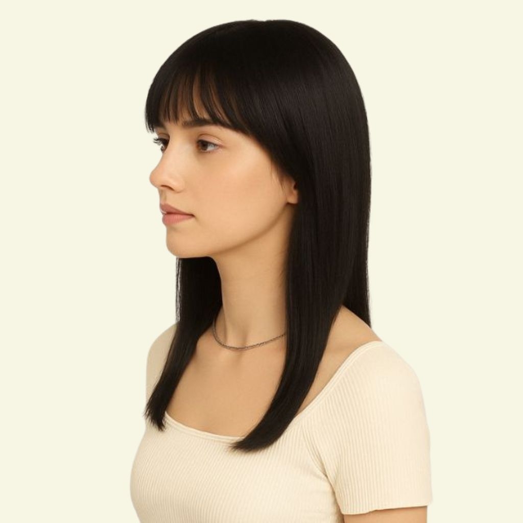 Tóc Giả Che Hói Đỉnh Đầu Nữ - Mái Thưa Siêu Da 4D 12x13 Nhiều Độ Dài | Wina