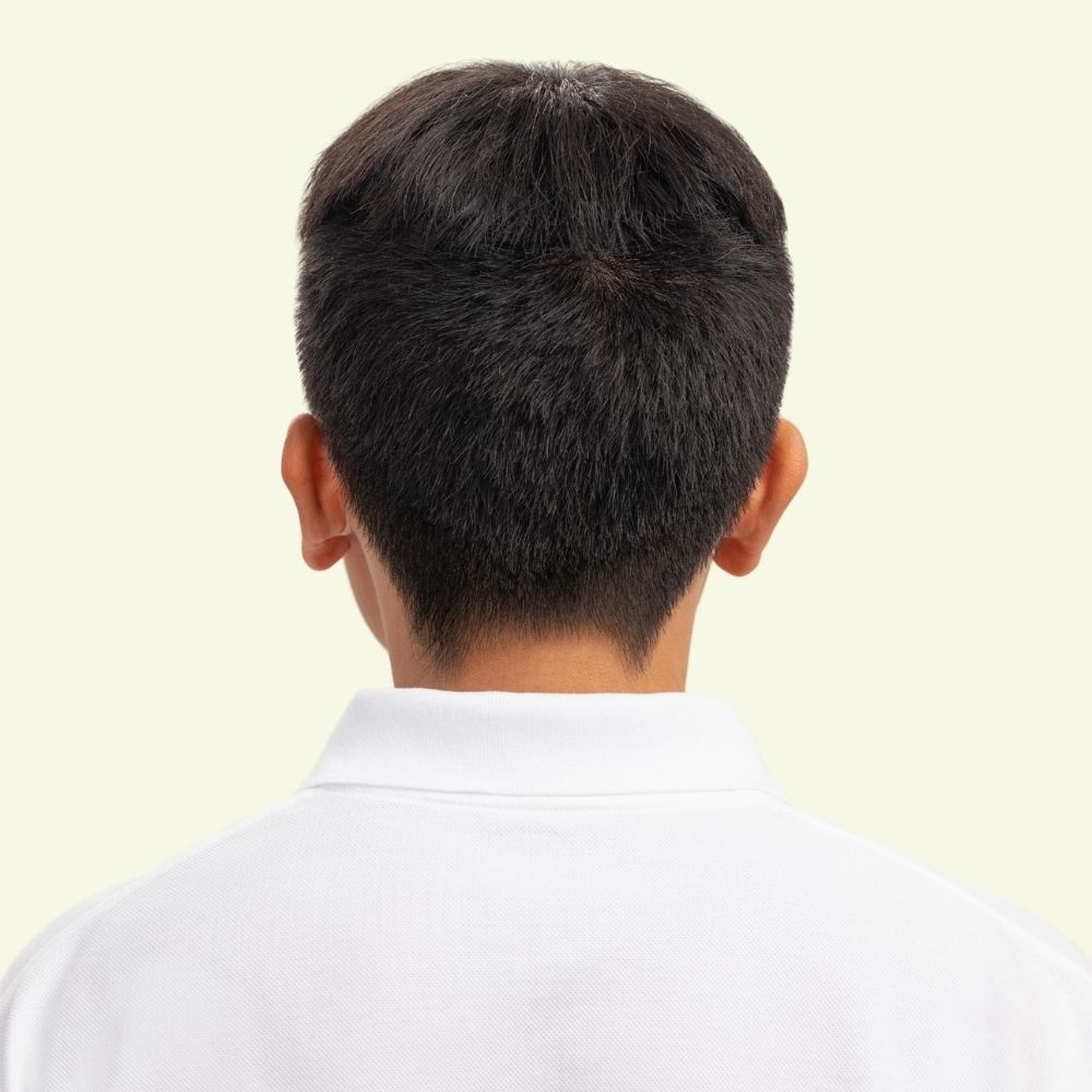 Tóc Giả Nam Che Phủ Đỉnh - Mohican Nâu Đen Siêu Da 3D