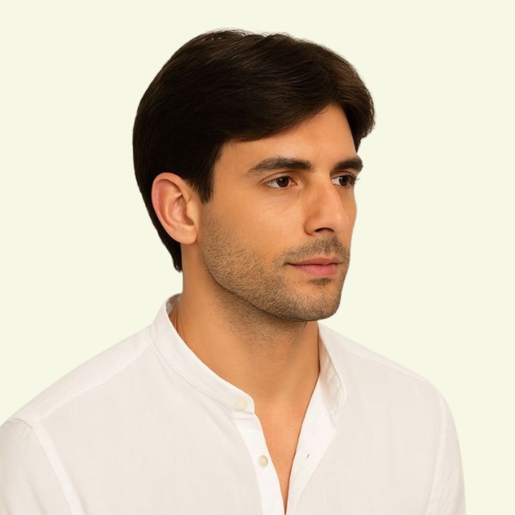 Tóc Giả Nam Hai Mái Nguyên Đầu Bằng Tóc Thật | Wina Wigs