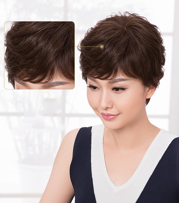Tóc Giả Nữ Nguyên Đầu - Kiểu Tém Tạo Kiểu Theo Yêu Cầu | Wina
