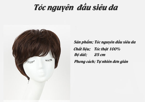Tóc Giả Nữ Nguyên Đầu - Kiểu Tém Tạo Kiểu Theo Yêu Cầu | Wina