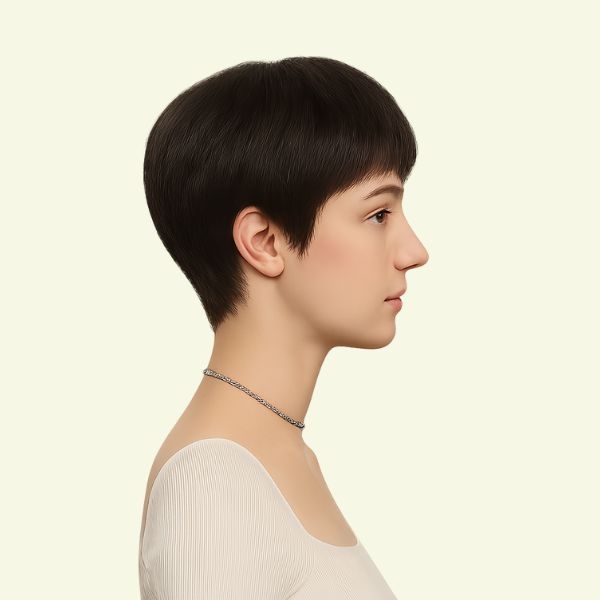 Tóc Giả Nữ Nguyên Đầu - Kiểu Ngắn Tém Trung Niên Siêu Da Xoáy | Wina