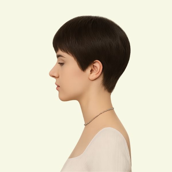 Tóc Giả Nữ Nguyên Đầu - Kiểu Ngắn Tém Trung Niên Siêu Da Xoáy | Wina