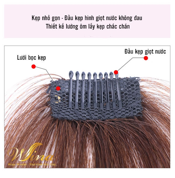 Mái Thưa Giả Tóc Thật Không Pát MTT-04
