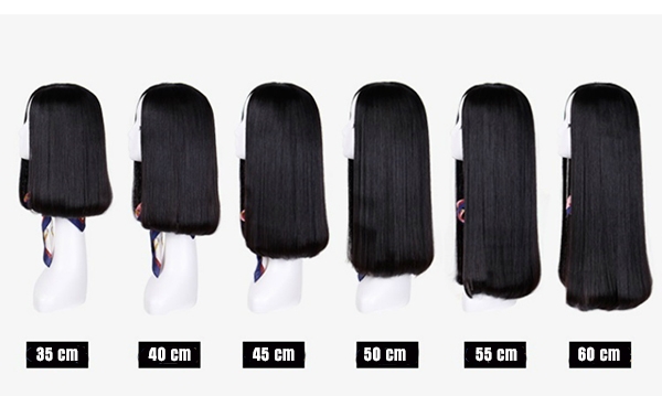 Tóc Thật Siêu Da Nguyên Đầu Hai Mái Dài 60cm TGT-006