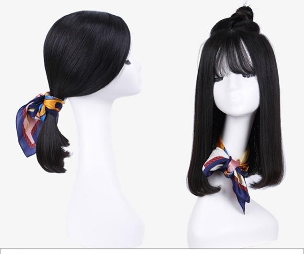 Tóc Thật Siêu Da Nguyên Đầu Hai Mái Dài 60cm TGT-006