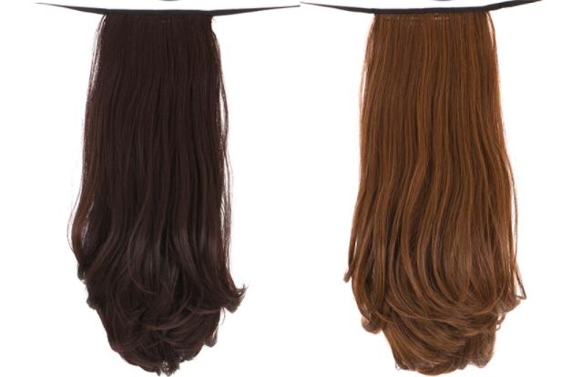 Tóc Cột Thẳng Cúp Đuôi 30cm Tơ Nhân Tạo D12M