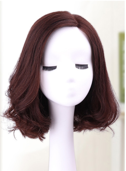 Tóc Giả Nữ Nguyên Đầu - Hai Mái Ngôi 7/3 Xoăn Ngang Vai | Wina