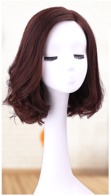 Tóc Giả Nữ Nguyên Đầu - Hai Mái Ngôi 7/3 Xoăn Ngang Vai | Wina