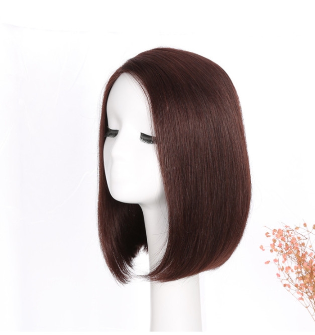 Tóc Giả Nữ Nguyên Đầu - Hai Mái Chải Ngôi 7/3 Siêu Da Đầu Dài 35cm | Wina