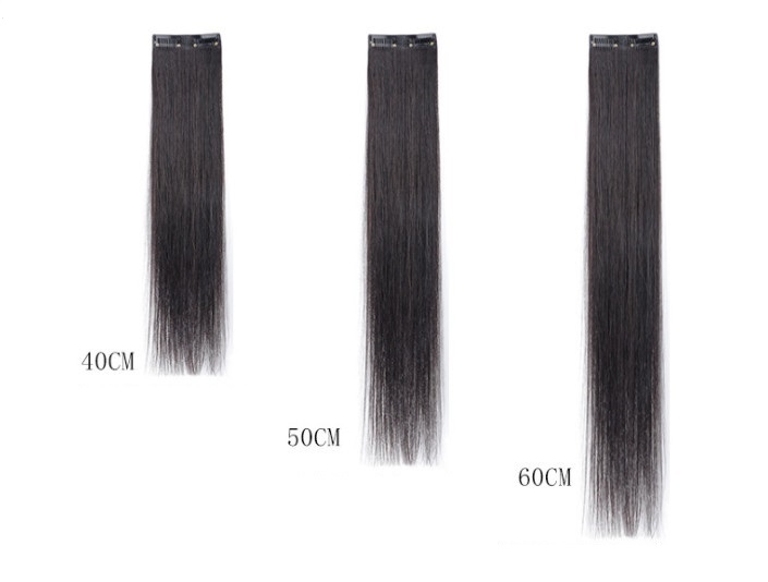 Tóc Kẹp Nối Tơ 3 Tép Chịu Nhiệt Thẳng Dài 40cm - 60cm