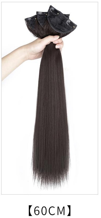 Tóc Kẹp Nối Tơ 3 Tép Chịu Nhiệt Thẳng Dài 40cm - 60cm