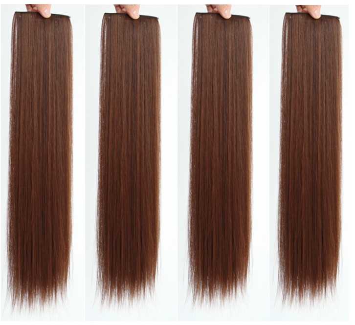 Tóc Kẹp Nối Tơ 3 Tép Chịu Nhiệt Thẳng Dài 40cm - 60cm