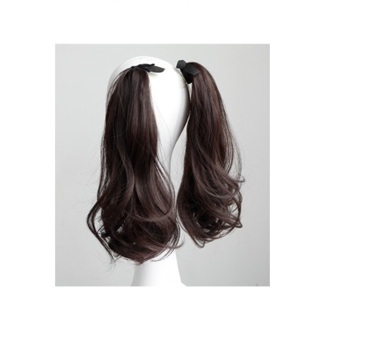 Combo Tóc Cột Xoăn Sóng 2 Bên Nhẹ WINA Sợi Tơ Chịu Nhiệt 38cm
