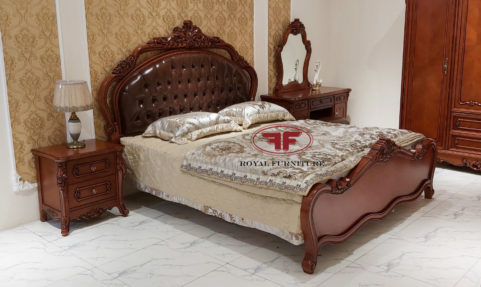 Giường ngủ gỗ gõ tân cổ điển: Lấy cảm hứng từ kiến trúc cổ điển, giường ngủ gỗ gõ tân cổ điển sử dụng chất liệu gỗ tự nhiên, tạo ra một không gian nghỉ ngơi đầy ấn tượng và sang trọng. Để thể hiện nét đẹp của giường này, bạn có thể xem hình ảnh đính kèm.