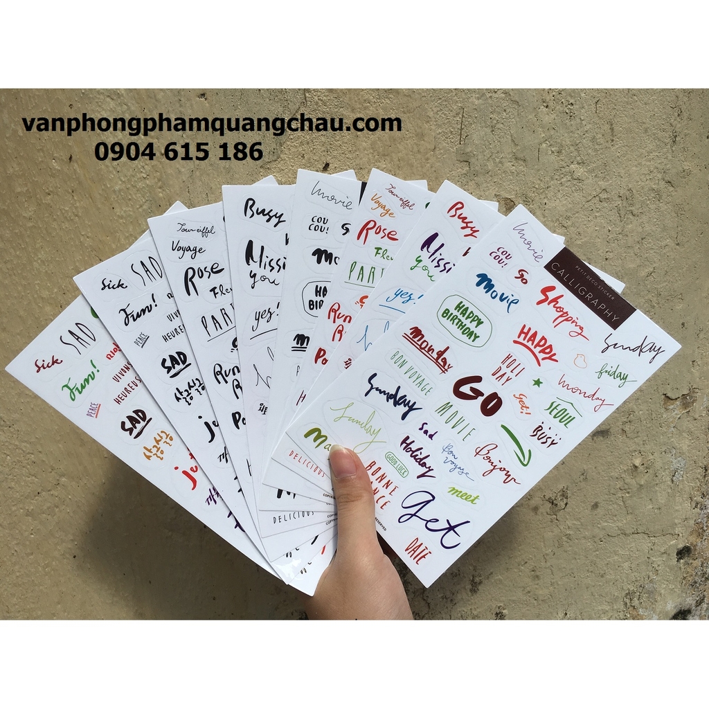 Sticker chữ viết tay_S03
