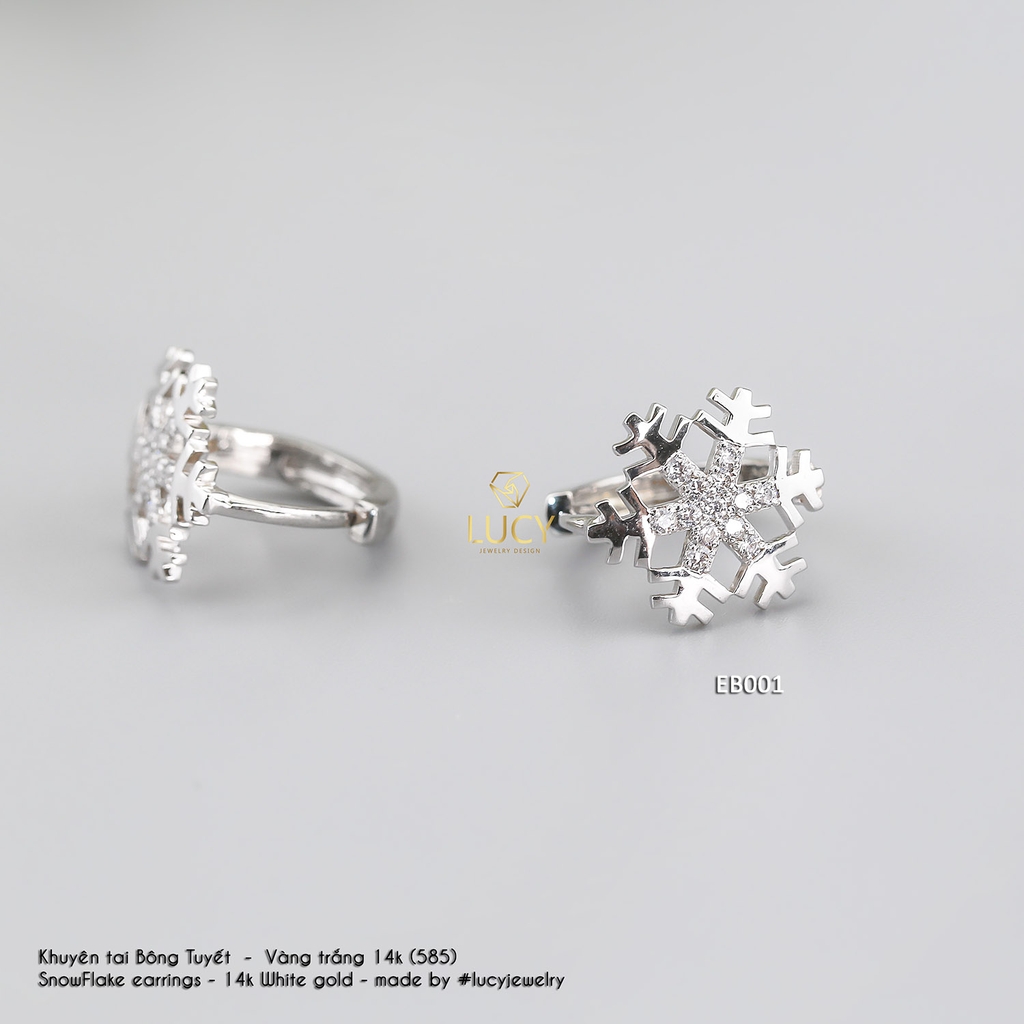 EB001 Khuyên tai vàng thiết kế Lucy Jewelry
