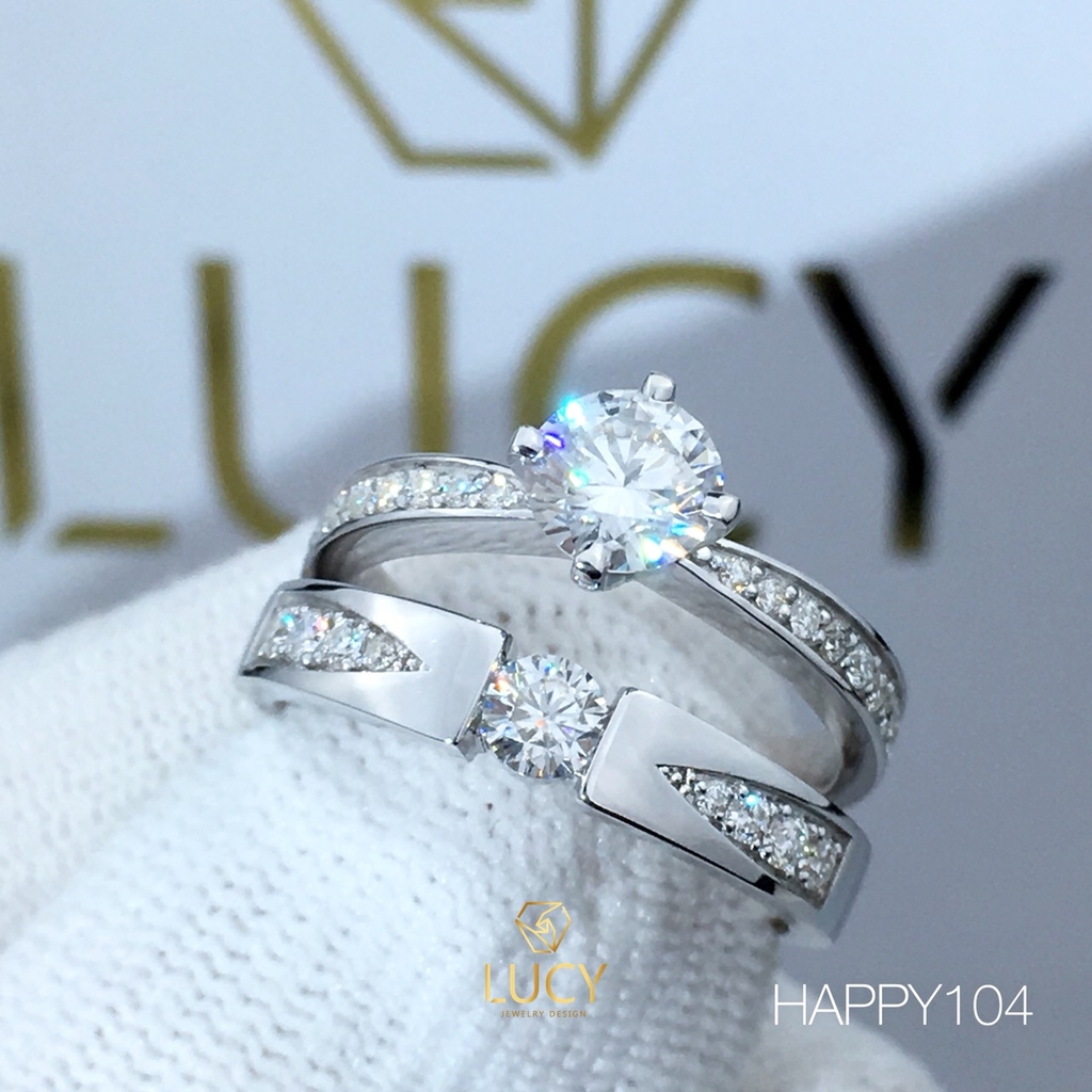 HAPPY104 Nhẫn cưới thiết kế - Lucy Jewelry