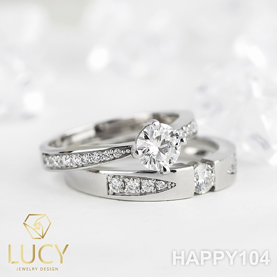 HAPPY104 Nhẫn cưới thiết kế - Lucy Jewelry