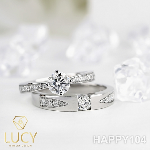 HAPPY104 Nhẫn cưới thiết kế - Lucy Jewelry