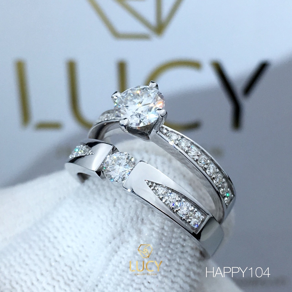 HAPPY104 Nhẫn cưới thiết kế - Lucy Jewelry