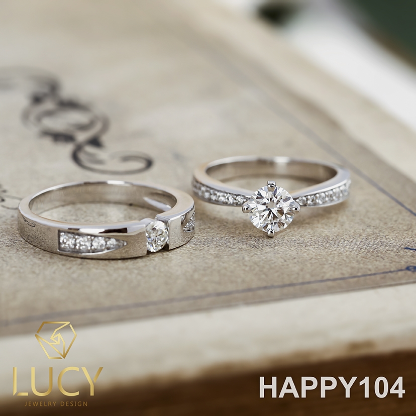 HAPPY104 Nhẫn cưới thiết kế - Lucy Jewelry