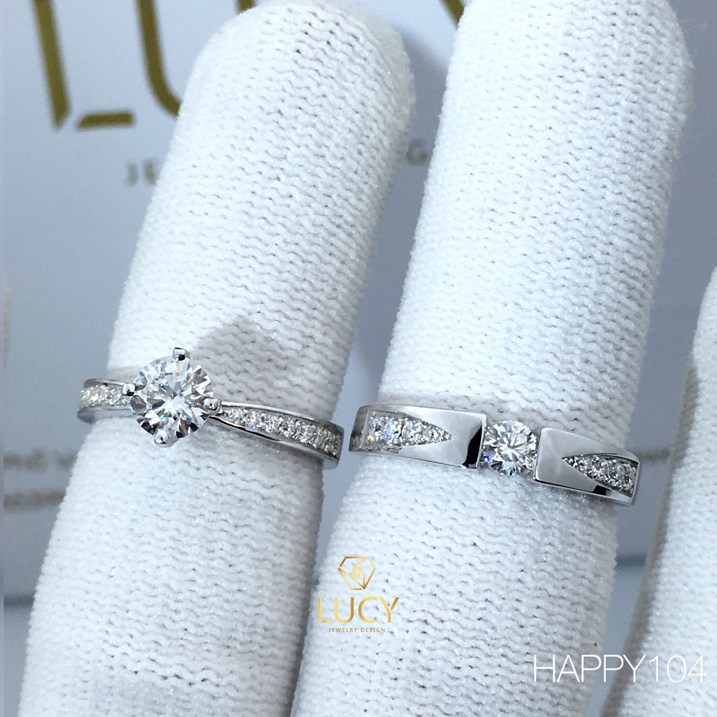 HAPPY104 Nhẫn cưới thiết kế - Lucy Jewelry