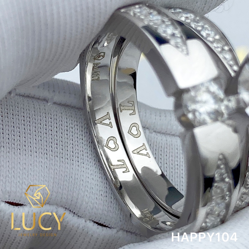 HAPPY104 Nhẫn cưới thiết kế - Lucy Jewelry