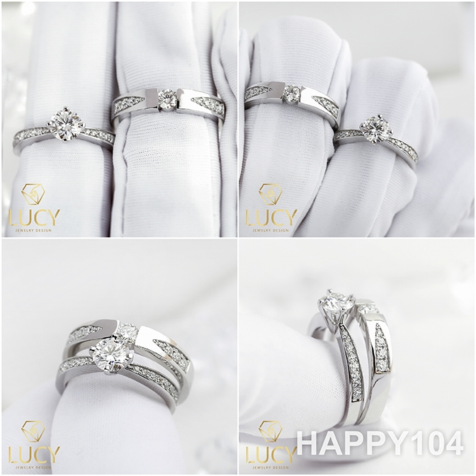 HAPPY104 Nhẫn cưới thiết kế - Lucy Jewelry