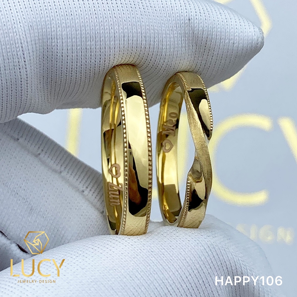 HAPPY106 Nhẫn cưới thiết kế, nhẫn cưới đẹp - Lucy Jewelry