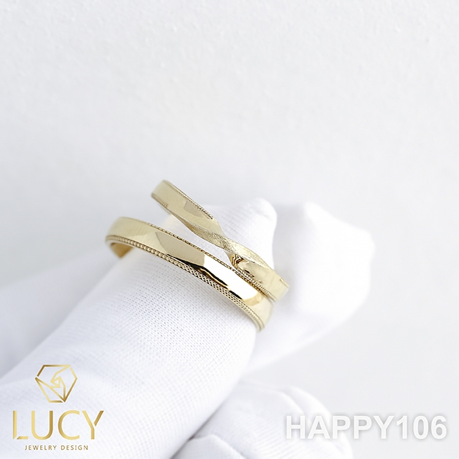 HAPPY106 Nhẫn cưới thiết kế, nhẫn cưới đẹp - Lucy Jewelry