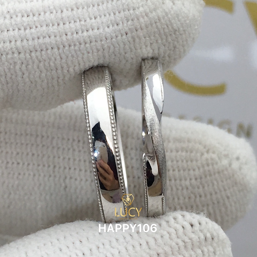 HAPPY106 Nhẫn cưới thiết kế, nhẫn cưới đẹp - Lucy Jewelry