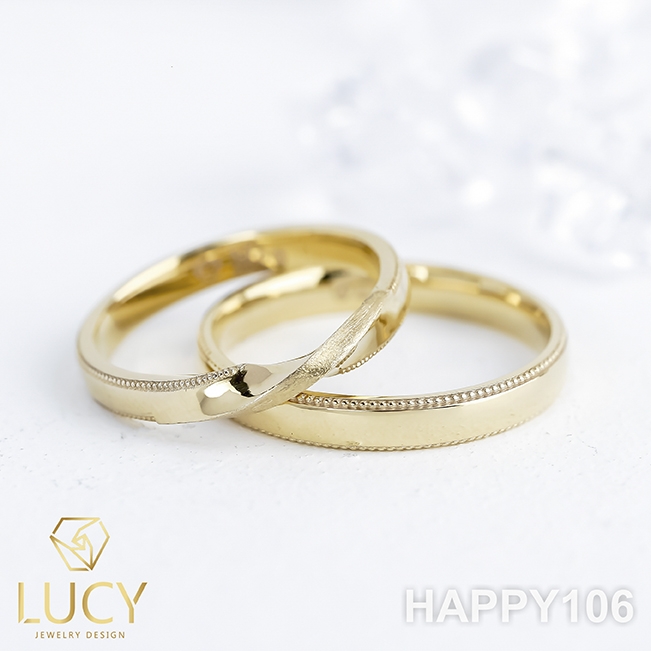 HAPPY106 Nhẫn cưới thiết kế, nhẫn cưới đẹp - Lucy Jewelry