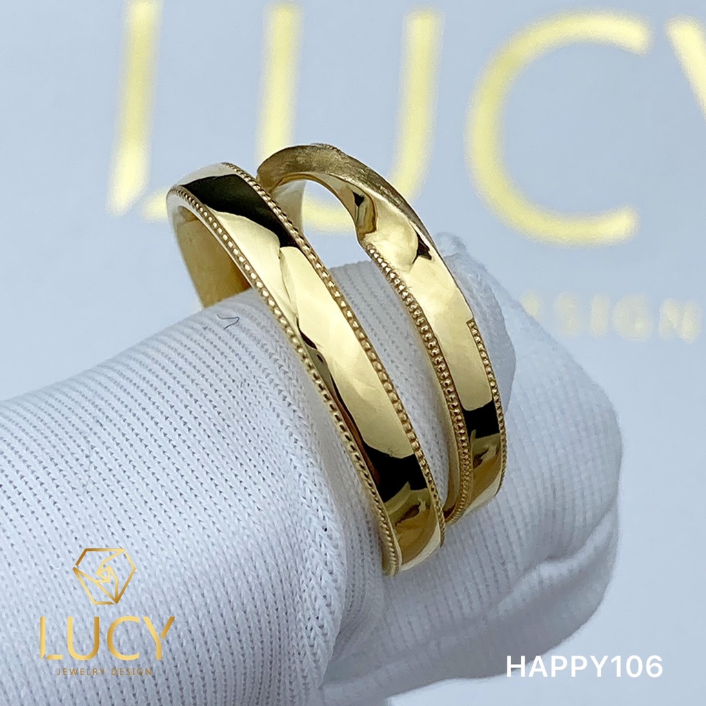 HAPPY106 Nhẫn cưới thiết kế, nhẫn cưới đẹp - Lucy Jewelry