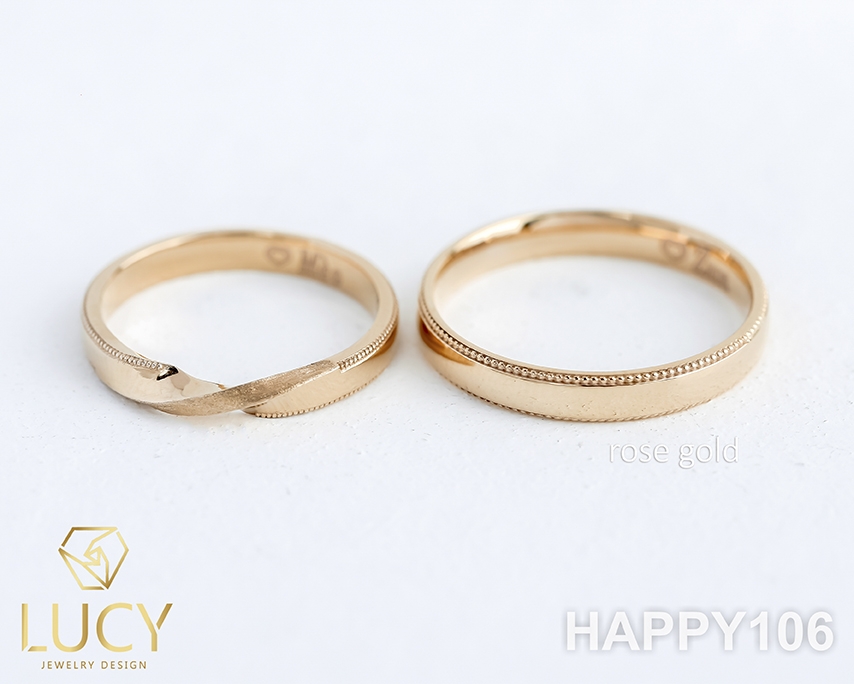 HAPPY106 Nhẫn cưới thiết kế, nhẫn cưới đẹp - Lucy Jewelry