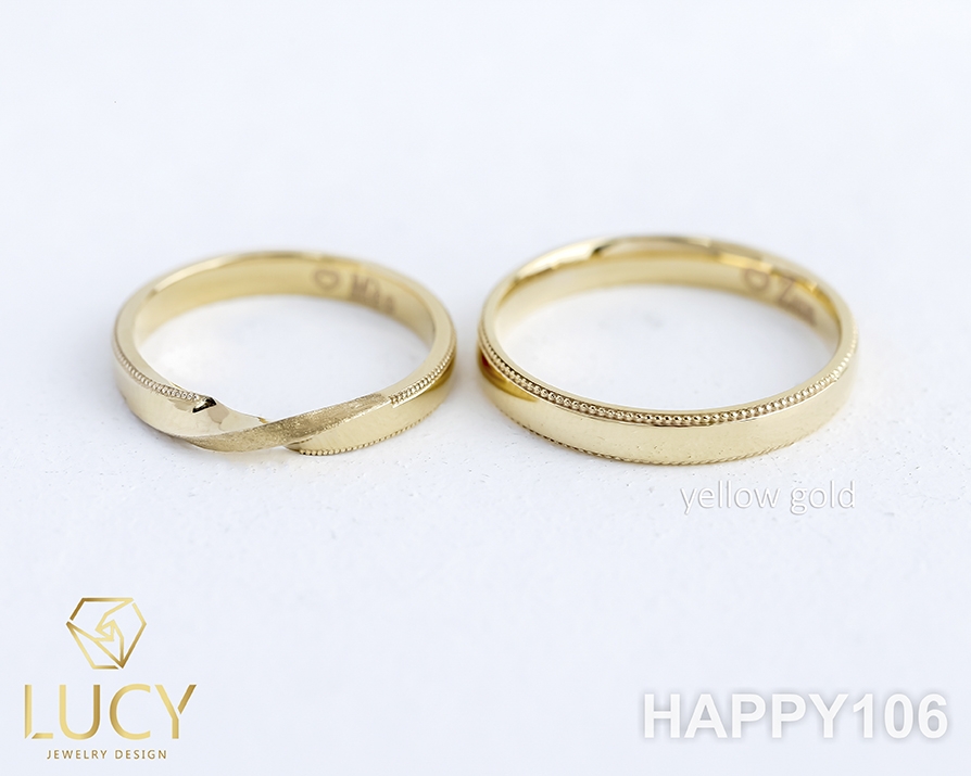 HAPPY106 Nhẫn cưới thiết kế, nhẫn cưới đẹp - Lucy Jewelry